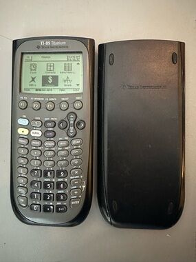 WORKS PERFECTLY Texas Instruments TI-89 Titanium Graphing Calculator black gray